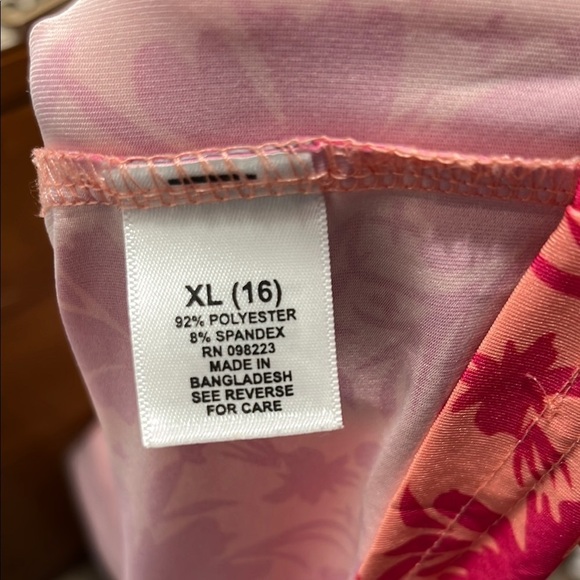 Magellan Outdoor Pink Floral Long Sleeve Shirt Boyfriend Fit Fish Gear Size XL - Picture 8 of 14